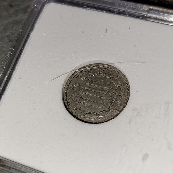 1872. Graded. Key Date. 3 Cent piece. VF 25 - Picture 5 of 5